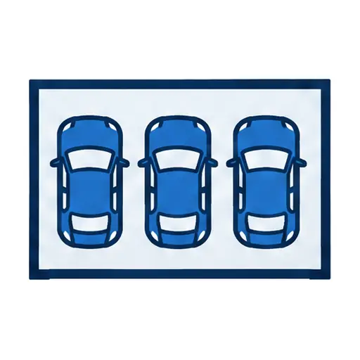 Schematic: 3-car garage
