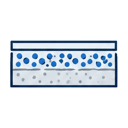 Schematic: Quartz-broadcast epoxy
