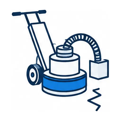Schematic icon: Garage Floor Prep and Crack Repair